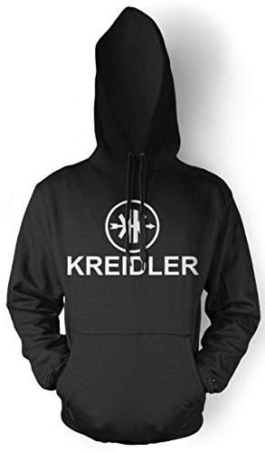 Uglyshirt87 Kreidler Logo Männer und Herren Kapuzenpullover | Moped Mofa Oldschool Geschenk (XL, Schwarz)
