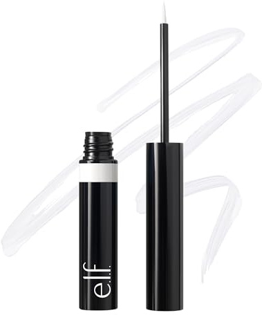 e.l.f. H2O Proof Inkwell Eyeliner Pen, High-Pigment, Waterproof Liquid Eyeliner, Delivers A Matte Finish, Vegan & Cruelty-Free, White Out