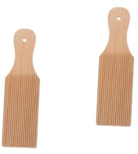 Amosfun 2st Nudelbrett Werkzeug Bausatz Gnocchi-brett Praktische Nudelmaschine Gnocchi-hersteller Aus Holz Cavatelli-nudelmaschine Gnocchi-zubehör Gnocchi Brett Holz Gnocchi-paddel Hölzern