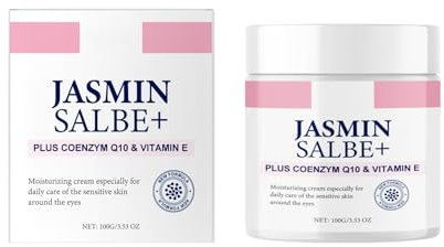 Jasmine Ointment Eye Cream,Active Jasmine Ointment Eye Cream with Collagen for Dark Circles and Puffy Eyes,Anti-Ageing, Against Wrinkles, Eye Brightening 100g
