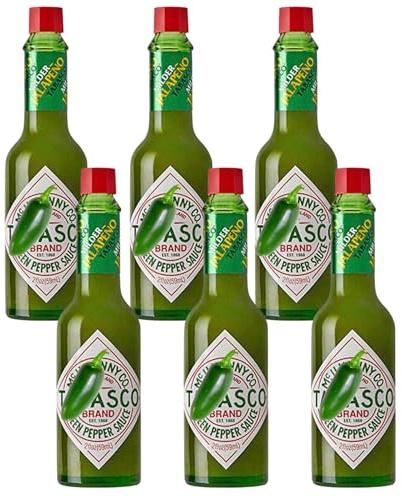 Mild Green Hot Pepper Sauce 57ml x6 by Tabasco
