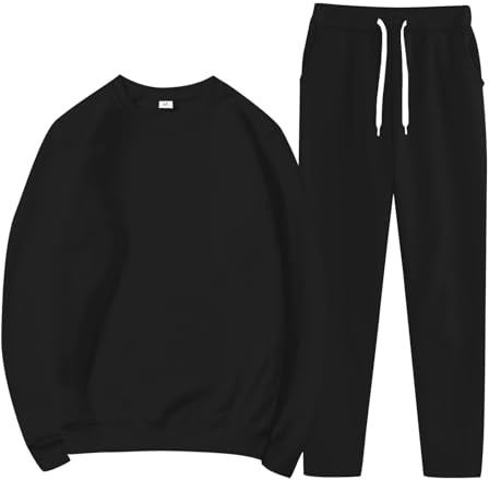 travel outfits for women uk Tracksuit Womens Full Set Long Sleeve Sweatshirts Sweatpants Loungewear Sets with Pockets Sweatshirt Pants Joggings Suits Sportwear Yoga Gym Workout Outfits Activewear