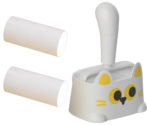 Nankoyal Rouleau anti-peluches réutilisable, fournitures de nettoyage réutilisables avec recharges | Rouleaux anti-peluches pour poils d'animaux – Pour chat, chien, poils d'animaux, canapé, tapis