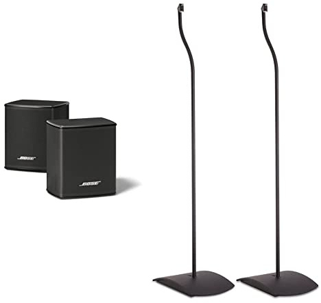 Bose - Surround Speakers, Negro & UFS-20 Serie II - Soporte de pie para Altavoces (2 Unidades), Negro