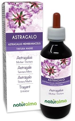 Astragalo (Astragalus membranaceus) radici Tintura Madre analcoolica Naturalma - Liquido in gocce 200 ml - Integratore alimentare - Vegano