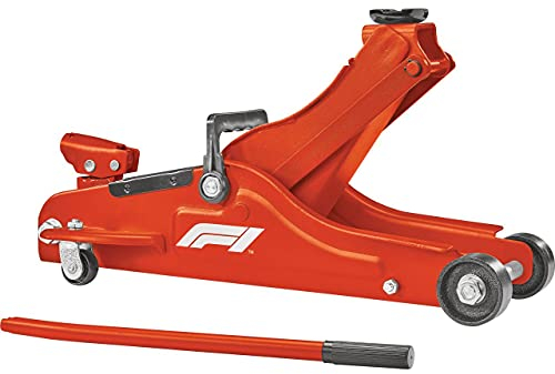 Formula 1 hydraulischer Rangierwagenheber 2 Tonnen, KFZ-Wagenheber flach, mit Tragegriff, für tiefergelegte Autos und Sportwagen