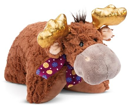 NICI 49331 Kuscheltierkissen Elch Thure 40x30cm braun-Nachhaltiges Flauschiges Kuschelkissen für Jungen, Mädchen, Babys und Kuscheltierliebhaber – ideal für Zuhause, Kindergarten oder unterwegs