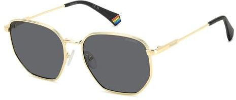 POLAROID Brille PLD 6214/S/X Größe 56-17 mm Gold Grau polarisiert