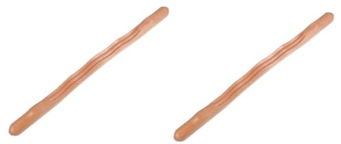 JECOMPRIS 2 Stück Gua Sha-stick Aus Holz Für Schaber Körpermassage-werkzeug Stange Schabestange Holzstab Massagestange Schönheitssalon