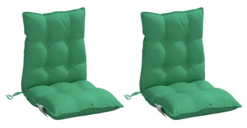 vidaXL Niedriglehner-Auflagen 2 STK. Grün Oxford-Gewebe