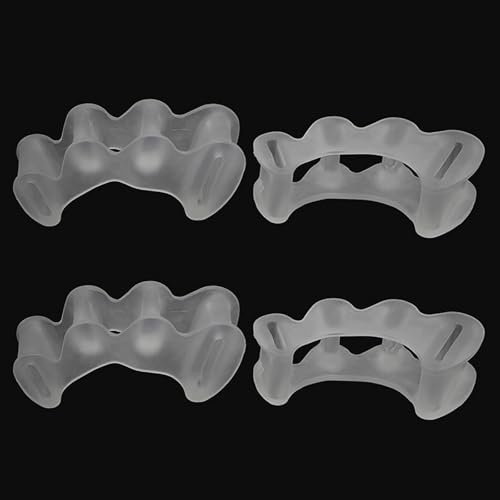 SinChic Zehentrenner Silikon,2 Paar Toe Separator Zehenglätter Weiche Gel-Zehenabstandshalter Toe Fußzehen Spreizer Spacer für Krumme Zehen Begradigen Sportler für Herren und Damen