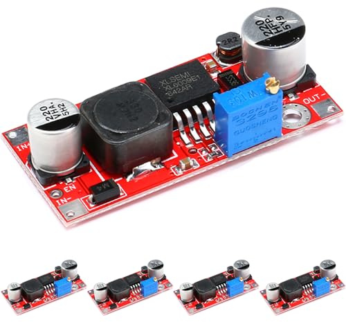 JESSINIE 5PCS XL6009 Boost Buck DC-DC 15W Booster Modules Adjustable Step Up Down Converter Module Solar Voltage