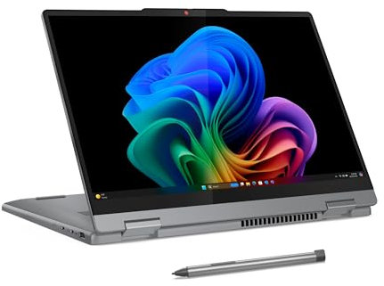 Lenovo IdeaPad 5X 2-in-1 Copilot+ Extra-Long Battery Life 14 WUXGA FHD+ OLED Touch Display 16GB Memory 512GB Storage Snapdragon X Plus 8-core Processor Windows 11 Home, Pen Included, Luna Gray