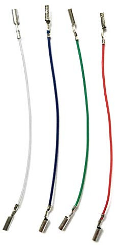 NOPOXA 3/4PCS Cartuccia Cavo Phono Cavi Intestazione Cavi per Giradischi Phono Headshell Eplacement Accessori