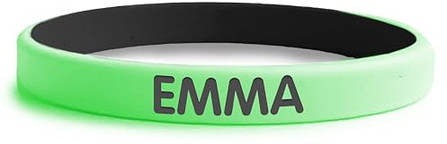 gutmarkiert – Personalisierbares SOS-Armband für Kinder aus Silikon, graviert mit Name & Telefonnummer – wasserdichtes Notfallarmband für Kinder, besonders langlebig –