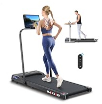 BLACK LORD Intelligentes Gehpad, 2-in-1-Laufband unter dem Schreibtisch für das Home-Office, tragbares Walking-Jogging-Gerät mit App und Fernbedienung, Mit Griff, Schwarz