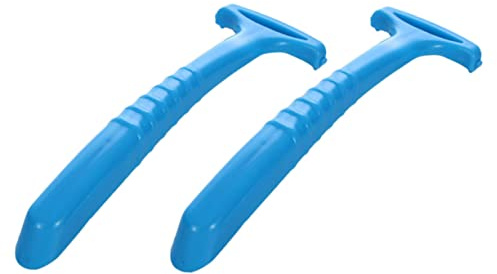 Herramienta de Pedicura para Pies Azul 2 Piezas Plástico Metal | Lima Exfoliante para Pies, Recortadora de Piel Muerta, Uso en Salón y Hogar