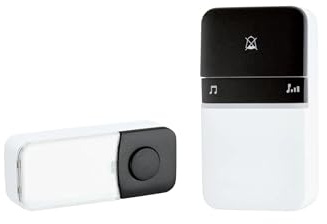 Funktürklingel Türklingel Batterielos Kinetisch 2 Signalarten 16 Töne spritzwassergeschützt
