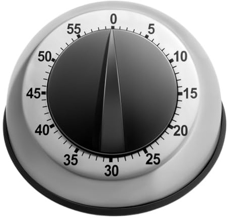 Kitchen Timer, 1 Hour/60 Minutes Count Down Alarm Reminder Kitchen Timer, Magnetic Wind Up Mechanical Adjustable Egg Timers With Loud Alarm For Teachers Kids Cooking Timing, Baking Boiling, Exercise
