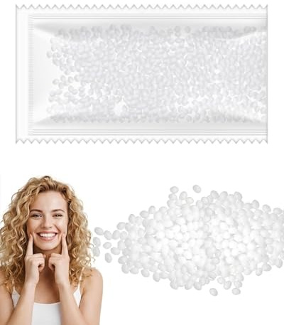 DAFNE Restauri dentali temporanei, adesivi per restauri dentali, perle riscaldanti (20 g) per otturazioni e riparazioni di denti mancanti o rotti o per l'incollaggio di denti artificiali