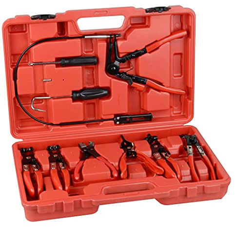 DAYUAN 11 TLG Schlauchklemmenzangen Set Schlauchschellenzange Schlauchschelle Zange Werkzeug