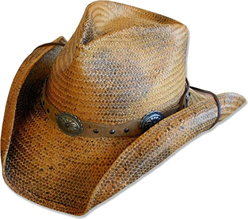 STARS & STRIPES Strohhut Westernhut Cowboyhut »RED Rock« Gr.XXL