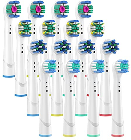 Testine di ricambio testina Oral-B Precision, Floss, Cross e Sbiancanti; 16 pezzi misti