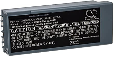 vhbw Batterie kompatibel mit Philips Defibrillator Hearstart Forunner II Medizintechnik (4200mAh, 12V, Li-MnO2)