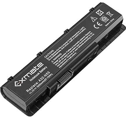 Exmate Battery 5200 mAh A32-N55 for ASUS N55 N55S N55SF N55SL N75 N75S N75SF N75SL