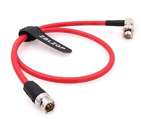 ZBLZGP 12G-SDI LV-61S BNC maschio ad angolo retto BNC maschio 75 ohm Cavo schermato coassiale per videocamera 4K