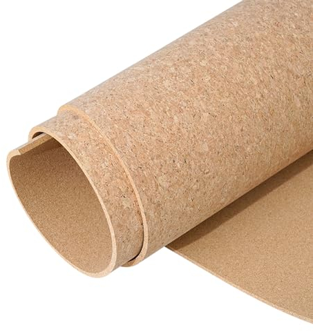 XPLKQXE Selbstklebende Kork Borad Rolle, Quilling Korkplatte, Pinnwand Korkpla, Cork Bulletin Bars, Korktafel Memoboard Für Büro, Zuhause, Schule (Farbe : Woody-6mm, Größe : 1.22x0.82m)