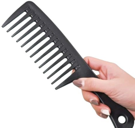 Wide Tooth Comb with Comfortable Handle Heat Resistant Big Hair Comb Designed For Wet Curly Hair and for all types of hair Styling