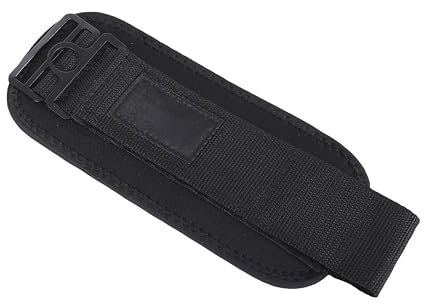 Endless Correa de tobillo ajustable de alta calidad con doble costura | Negro | Metal y neopreno | Para cable Machine Gym Ankle Cuff, bandas de resistencia, Kickbacks, entrenamiento de glute y