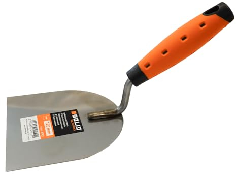 Gipserspachtel Stukkateurspachtel Maurerkelle Putzkelle rostfrei 2K-Griff (120 mm)