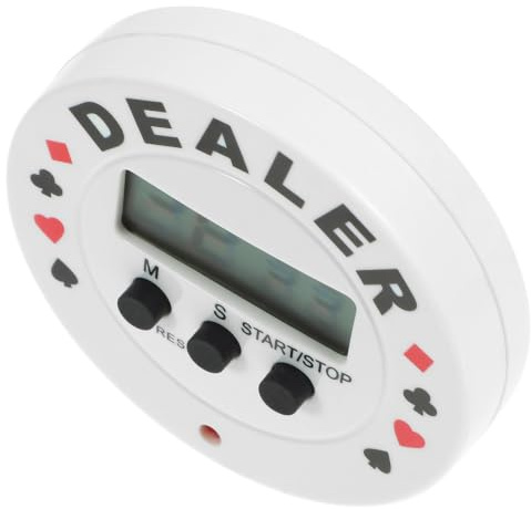 Alasum Poker Timer Digitaler Countdown Timer Mit Magnetfunktion Für Pokerspiel Zubehör Und Party Haushalt 2.56X2.56X0.59 Zoll Präziser Spiel