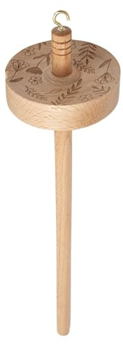 Fuso a - Superiore in Legno, filatore di Filato Intagliato | Top Whorl Drop Spindle Strumento per torcere Tessuti in Lana, Robusto Strumento in Lana Mista a Mano per Principianti Profe