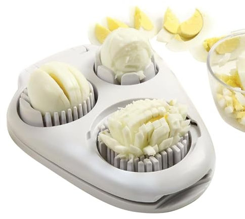 Egg Slicer Cutter, Eierschneider Schneider, 3 In 1 Eierschneider Eierteiler, Eierschneider Mit 3 Funktionen, Multifunktionaler Eierschneider Für Erdbeeren Bananen Kiwis Drachenfrucht
