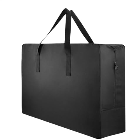 Reisetasche mit Reißverschluss, Kinderwagen-Aufbewahrungstasche, Einkaufswagen-Organizer, faltbar und leicht, großes schwarzes Design, für Picknicks, Reisen, Autoreisen, Aufbewahrung im Freien, 81 x