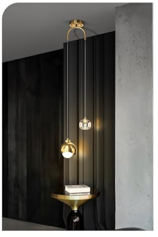 Hängeleuchte Modern LED Pendelleuchte 2 flammig Höhenverstellbar Hängelampe 3000K 4500K 6000K Farbtemperatur Verstellbar Glas Metall Esszimmer Schlafzimmer Wohnzimmer Lampe Kronleuchter (Gold)
