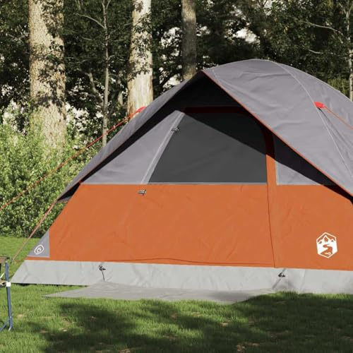 INLIFE Kuppel-Familienzelt 6 Personen Orange Wasserdicht,Sportartikel,Outdoor-Aktivitäten,Camping & Wandern,Zelte,Orange,7.6 KG,94705