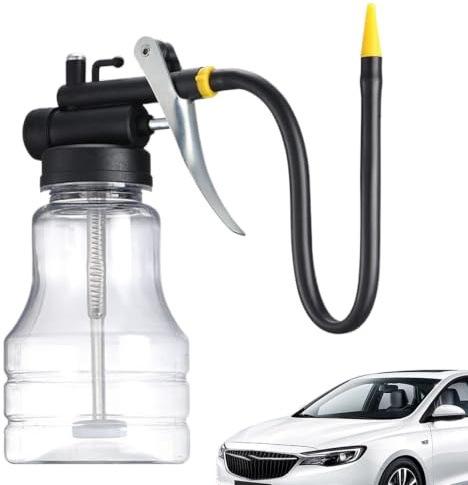 Schmierölkanister – Hochdruck-Handfetter, transparente Ölflasche | 250 ml Flasche für die Ausrüstung von Automaschinen, Fahrrad, Motorrad, Werkstatt, Garage, ENTR