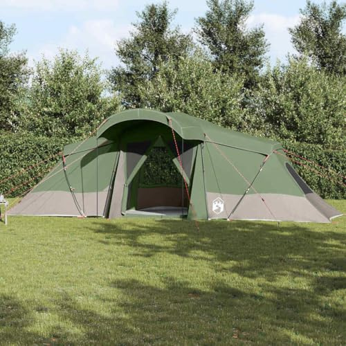 Tenda da campeggio gonfiabile, tenda familiare, tenda con tetto, verde, 721 x 335 x 212 cm, in poliestere, per trekking, campeggio, attività all'aperto