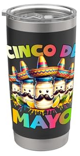 Cinco De Mayo Doppelwandiger Edelstahl-Thermobecher