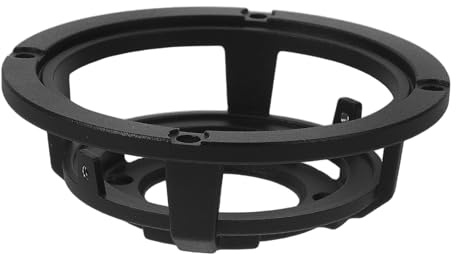 TOPBATHY Staffa di Montaggio per Altoparlanti in Metallo Nero da 3 Pollici, Cestello in Alluminio Fuso per Supporto Cono Altoparlante, per Riparazioni Audio Fai da Te e Miglioramento