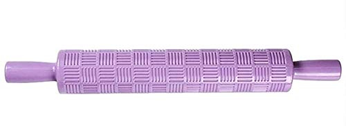 Mattarello Righe quadrate decorativo biscotti plastica cake design accessorio dolci cucina pasticceria fai da te regalo Natale compleanno festa strumenti taglio