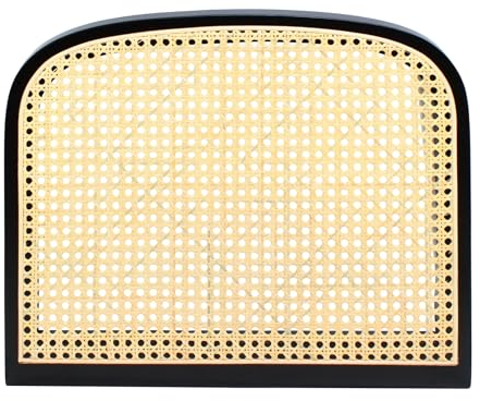 pemora Sitzfläche für Schwingstuhl mit Wiener Geflecht in Natur und Rahmen aus ausgesuchtem Buchenholz in schwarz