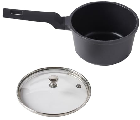 Mastrad - Casserole saucière 14CM - Avec couvercle - Fonte d'Aluminium - Anti-adhésive - Tous feux dont induction