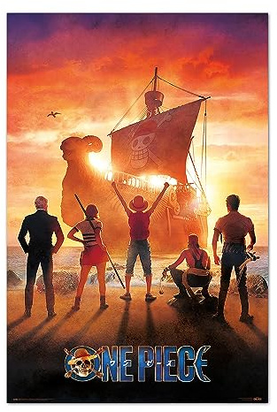 Grupo Erik - Poster One Piece Netflix - straw hat pirates - Deco Maison | 61x91,5 cm - Grand Format, Affiche Animé