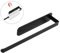 Küchenrollenhalter Magnetisch, Kohlenstoffstahl Küchenrollenhalter Ohne Bohren, Handtuchhalter Ohne Bohren, Magnete Küchenrollenhalter Wand, Küchenpapierhalter für Küchenrolle (Schwarz)