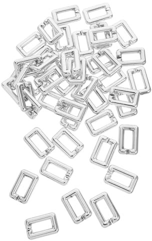 SOLUSTRE 50stücke Kettenverbinder Mit Schnellverschluss Abs-material Für Haltbarkeit Praktisches Offenes Schnallendesign Für Einfaches Anbringen Multifunktional Für Taschen Und Kleidung